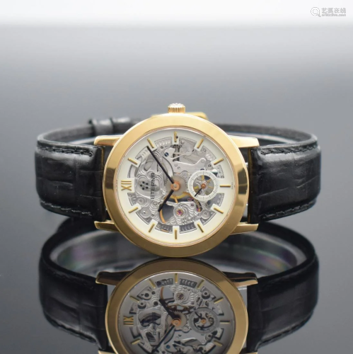 ETERNA skeletonized wristwatch in 18k yellow gold