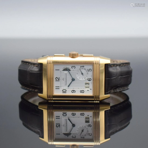 Jaeger-LeCoultre 18k gold wristwatch Reverso Grande GMT