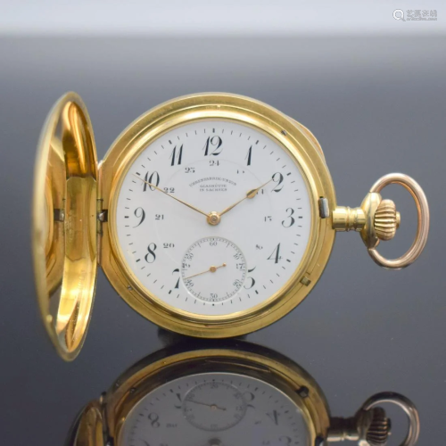 UHRENFABRIK UNION Glashuette 14k gold pocket watch