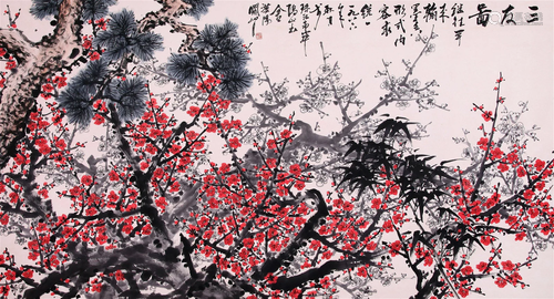 A Chinese Painting of Flowers