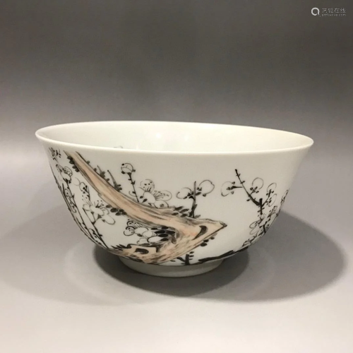 CHINESE INK COLOR BOWL,GUANGXU MARK