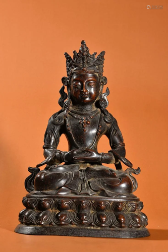 CHINESE BRONZE GUANYIN