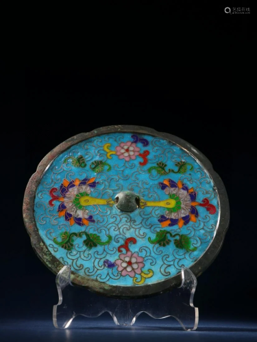 CHINESE CLOISONNE MIRROR