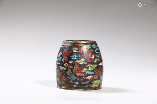 CHINESE CLOISONNE WATER POT