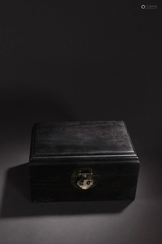 CHINESE ZITAN WOOD BOX