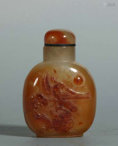 Agate Snuff Pot, China