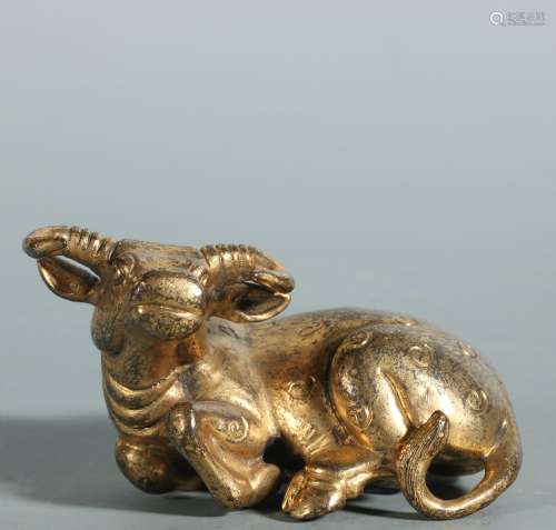 Bronze Gold Gilded Paperweight, China