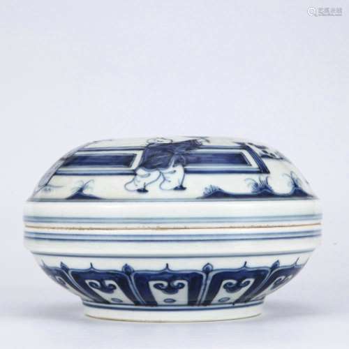 Blue And White Porcelain Covered Box, China