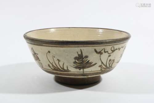 Cizhou Kiln Porcelain Bowl, China