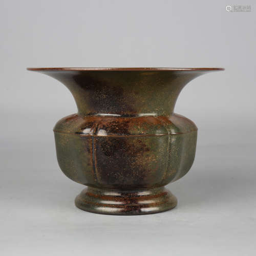 Flambe-Glazed Zhadou Vessel