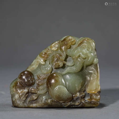 Carved Jade Figure Ornament