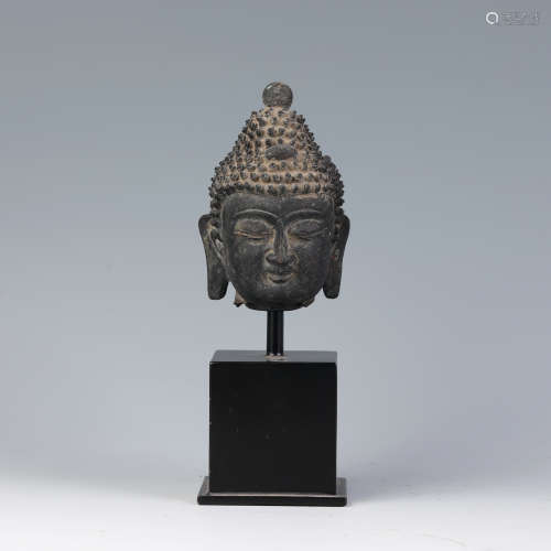 Bronze Shakyamuni Head of Bodhisattva