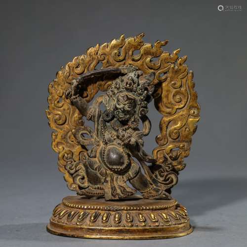 Gilt Bronze Figure of Mahakala