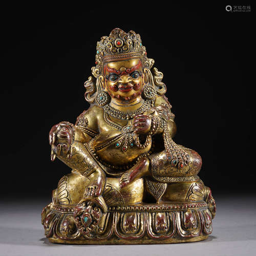 Gilt-Bronze Figure of Jambhala