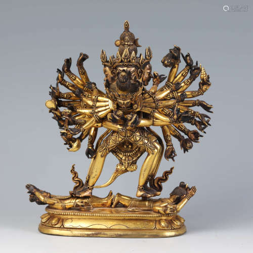 Gilt-Bronze Figure of Hevajra