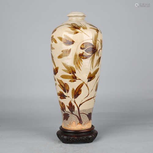 Cizhou Kiln Flower Meiping Vase