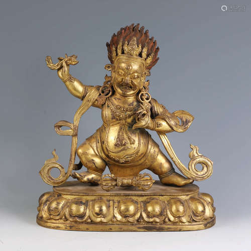 Gilt-Bronze Figure of Vajrapani