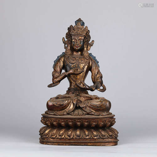 Gilt-Bronze Figure of Guanyin