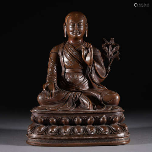 Bronze Figure of Guru