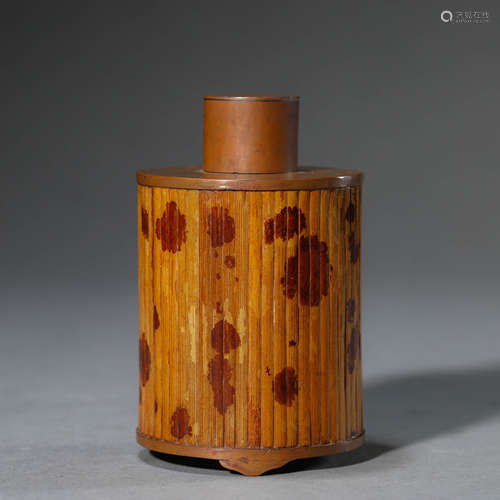 Xiangfei Bamboo Tea Jar and Cover