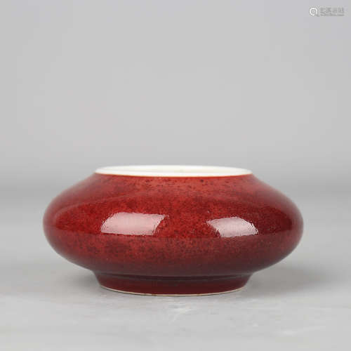 Red Glaze Water Coupe