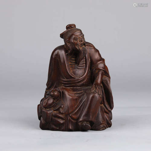 Carved Rosewood Figure Ornament