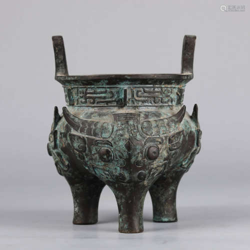 Bronze Taotie Vessel