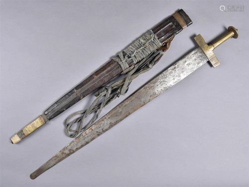 A Tuareg Sword with Sheath, "takuba"