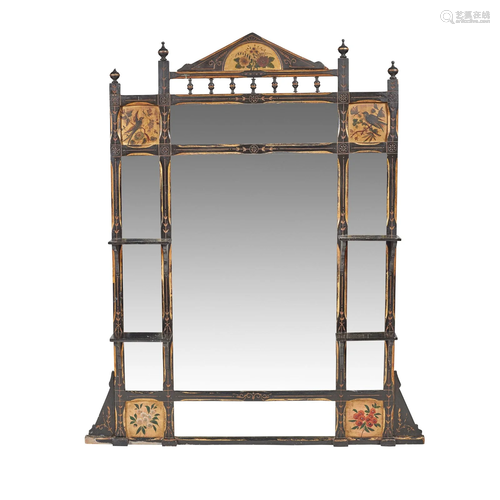 ENGLISH AESTHETIC MOVEMENT WALL MIRROR, CIRCA 1880