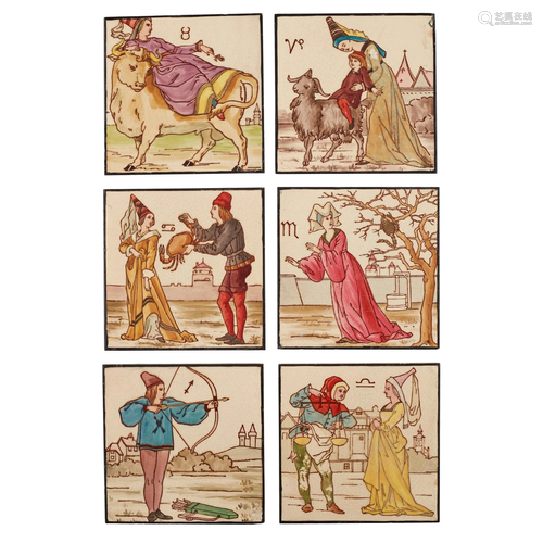 HENRY STACY MARKS (1829-1898) FOR MINTON & CO. GROUP OF ...