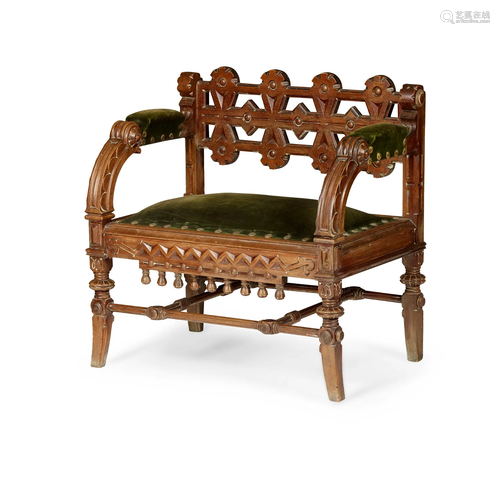 AMERICAN AESTHETIC MOVEMENT CHAIR, CIRCA 1890