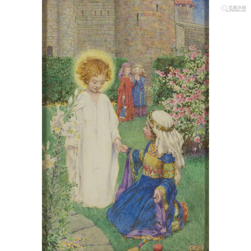 ELEANOR FORTESCUE-BRICKDALE (1871-1945) THE DIVINE PLAYMATE