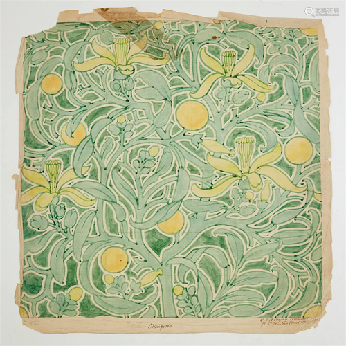 C. F. A. VOYSEY (1857-1941) 'ORANGE TREE', DESIGN ...