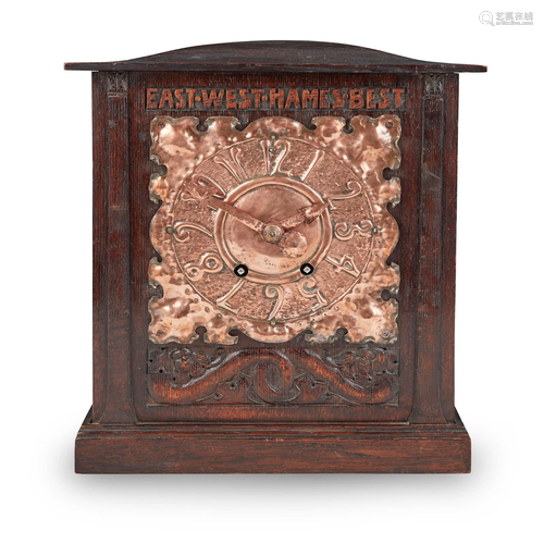 SCOTTISH ARTS & CRAFTS MANTEL CLOCK, CIRCA 1900