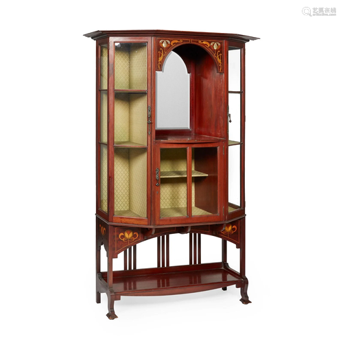 SHAPLAND & PETTER, BARNSTAPLE DISPLAY CABINET, EARLY 20T...