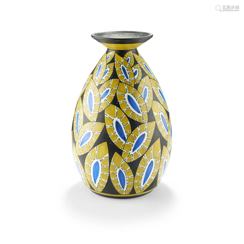 CHARLES CATTEAU (1880-1966) FOR BOCH FRÃˆRES KERAMIS VASE, C...