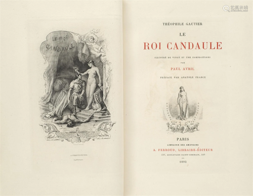 Gautier, Theophile Le Roi Candaule. Préface par Anatole Fran...