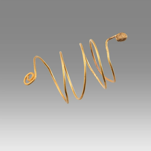 Ancient Roman Gold Snake Ring c.2nd-4th century AD.