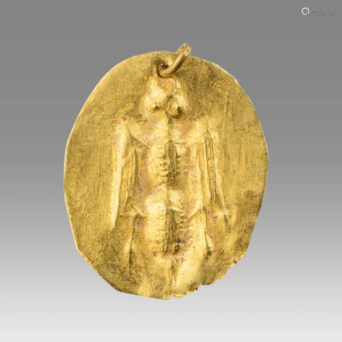 Ancient Roman Gold Pendant with Bee c.2nd-4th century AD.