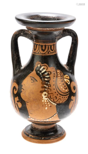 Ancient Greek South Italian Red Figure Twin Handled Amphora ...