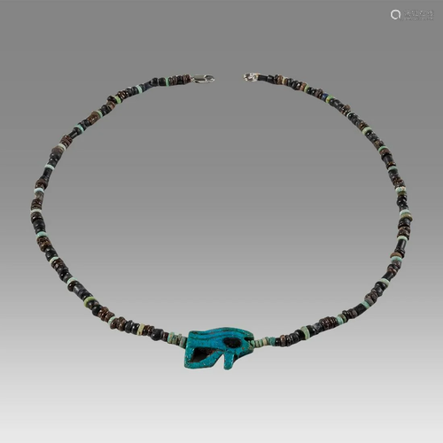 Ancient Egyptian Faience Bead Necklace c.300-50 BC.