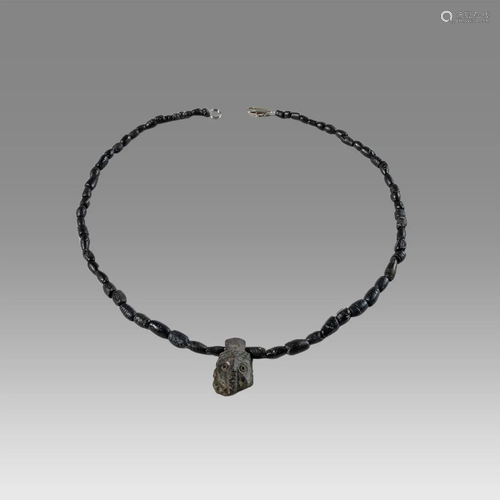 Ancient Roman Glass Bead Necklace c.200-300 AD.