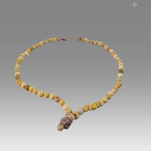 Ancient Roman Glass Bead Necklace c.200-300 AD.