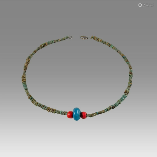 Ancient Roman Glass Bead Necklace c.200-300 AD.