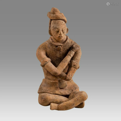 Maya Jaina Seated Priest Figure Classic Maya, Ca. 550 to 700...