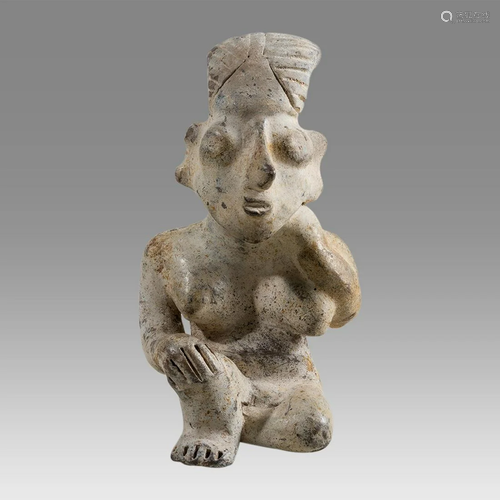 Jalisco Sheep-Face Seated Female West Mexico, Ca. 200 BC to ...