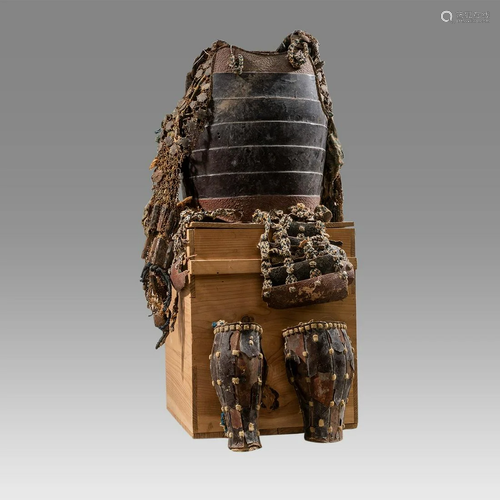 antique Japanese samurai armor Edo Period c.18th century.