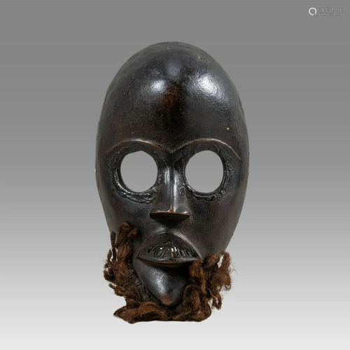 African Ivory Coast Dan Wooden Mask.