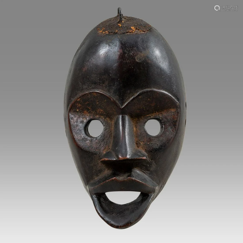 African Ivory Coast Dan Wooden Mask.