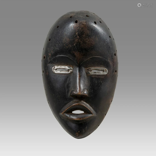 African Ivory Coast Dan Wooden Mask.